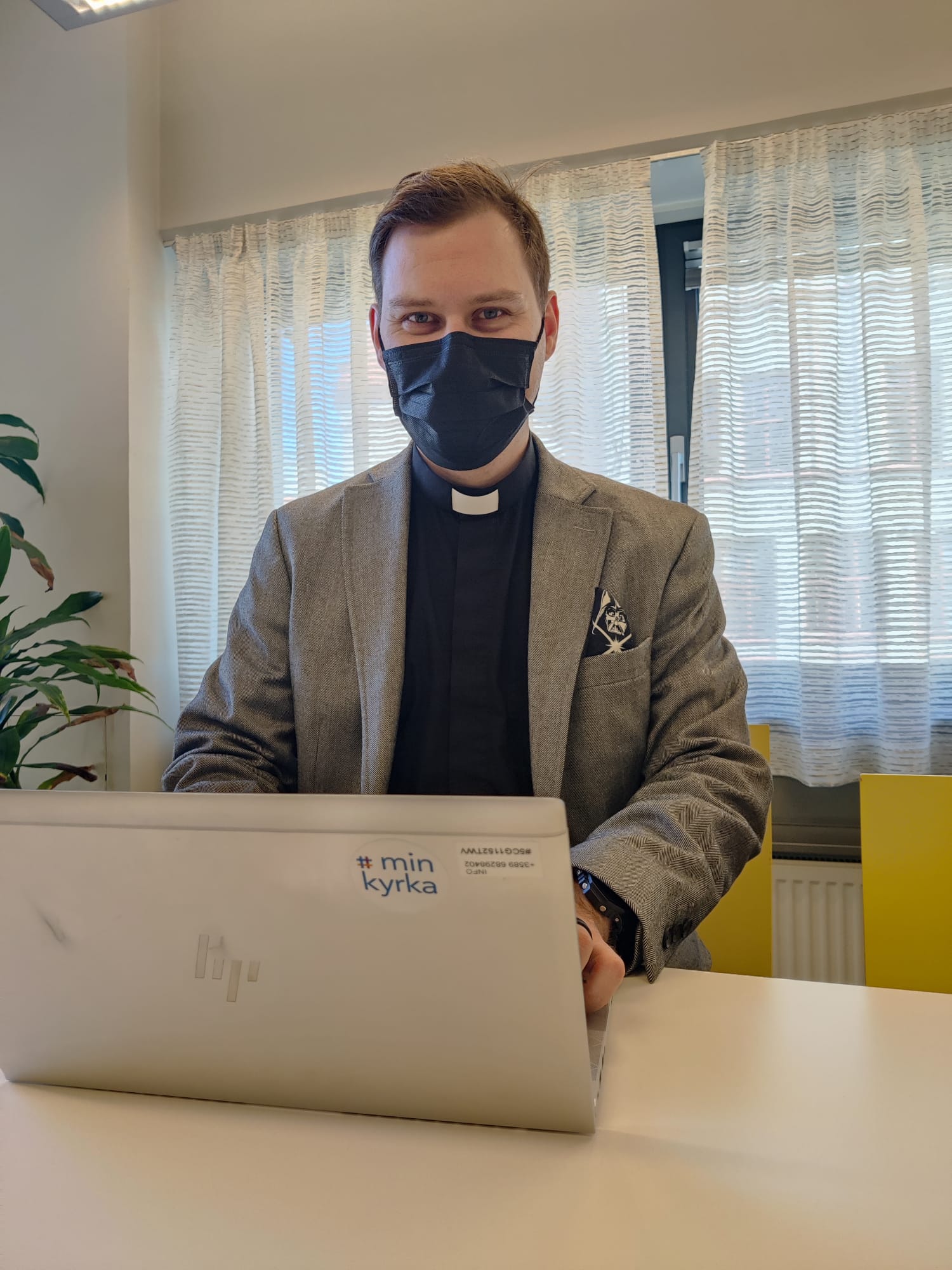 Notarien Linus Stråhlman förde protokoll över visitationen